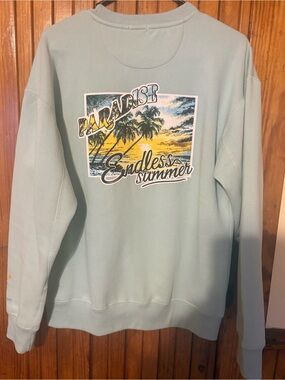 Free Planet women’s Crewneck Sweatshirt in Light Mint